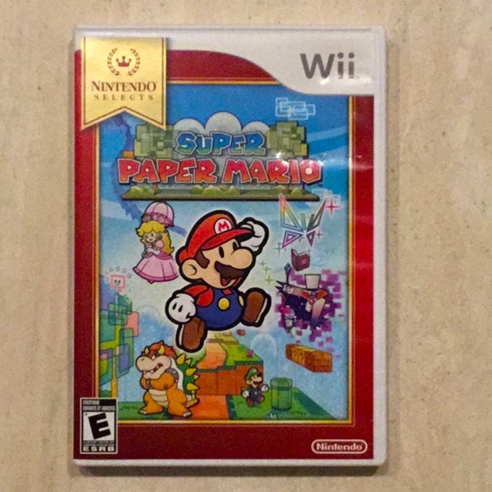Super Paper Mario Nintendo Wii Game Nintendo Selects Gem